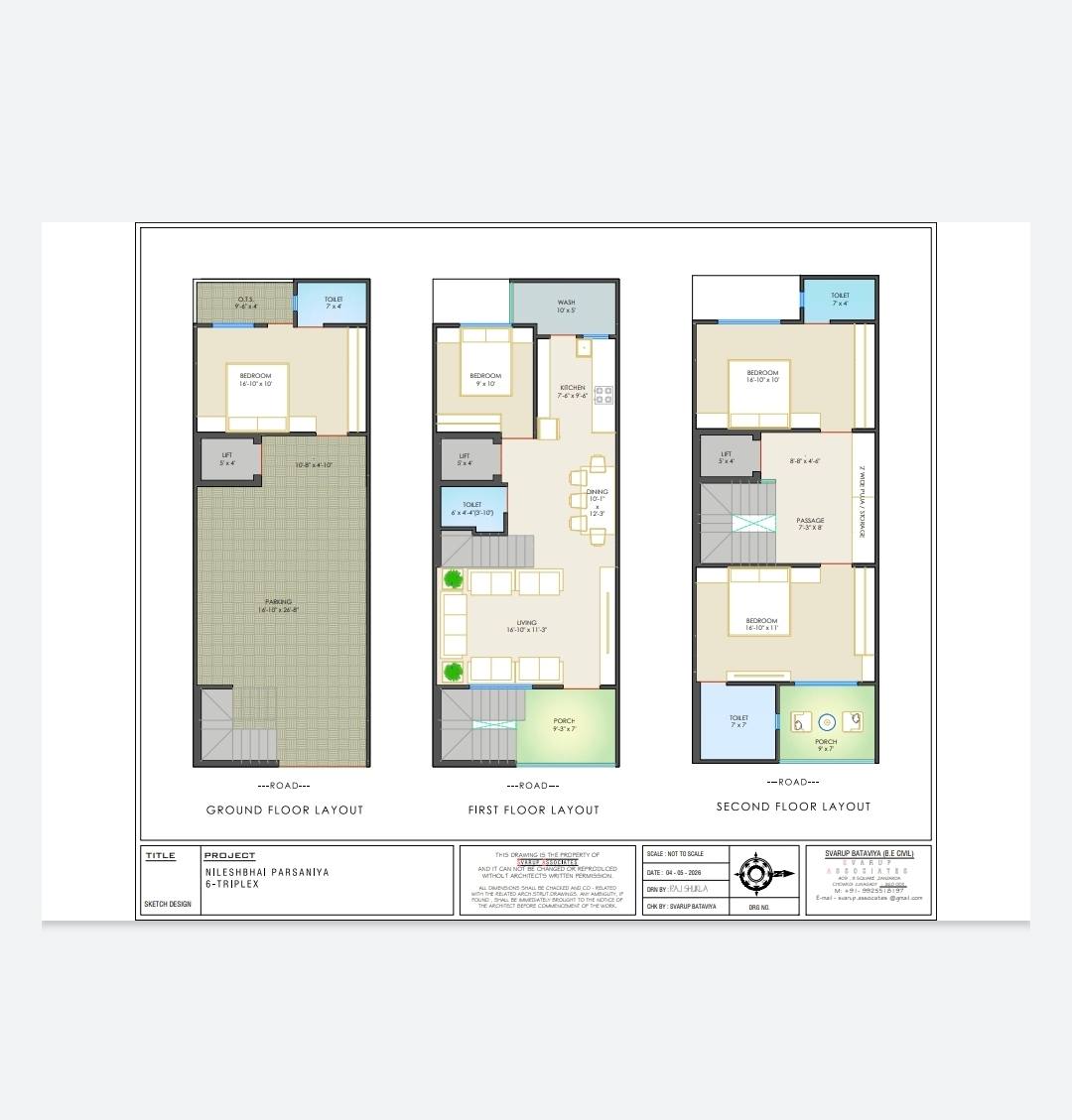 🏤 પ્રાઈમ લોકેશન માં પ્રીમિયમ 4BHK લક્ઝરી TRIPLEX 🏩 image 2